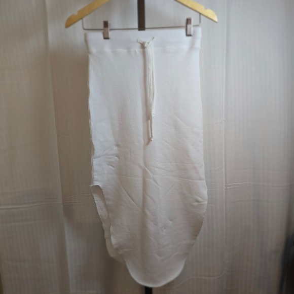 Frank & Eileen Tee Lab Women's XS Skirt White‎ Drawstring High Low Sweatshirt - Picture 2 of 13